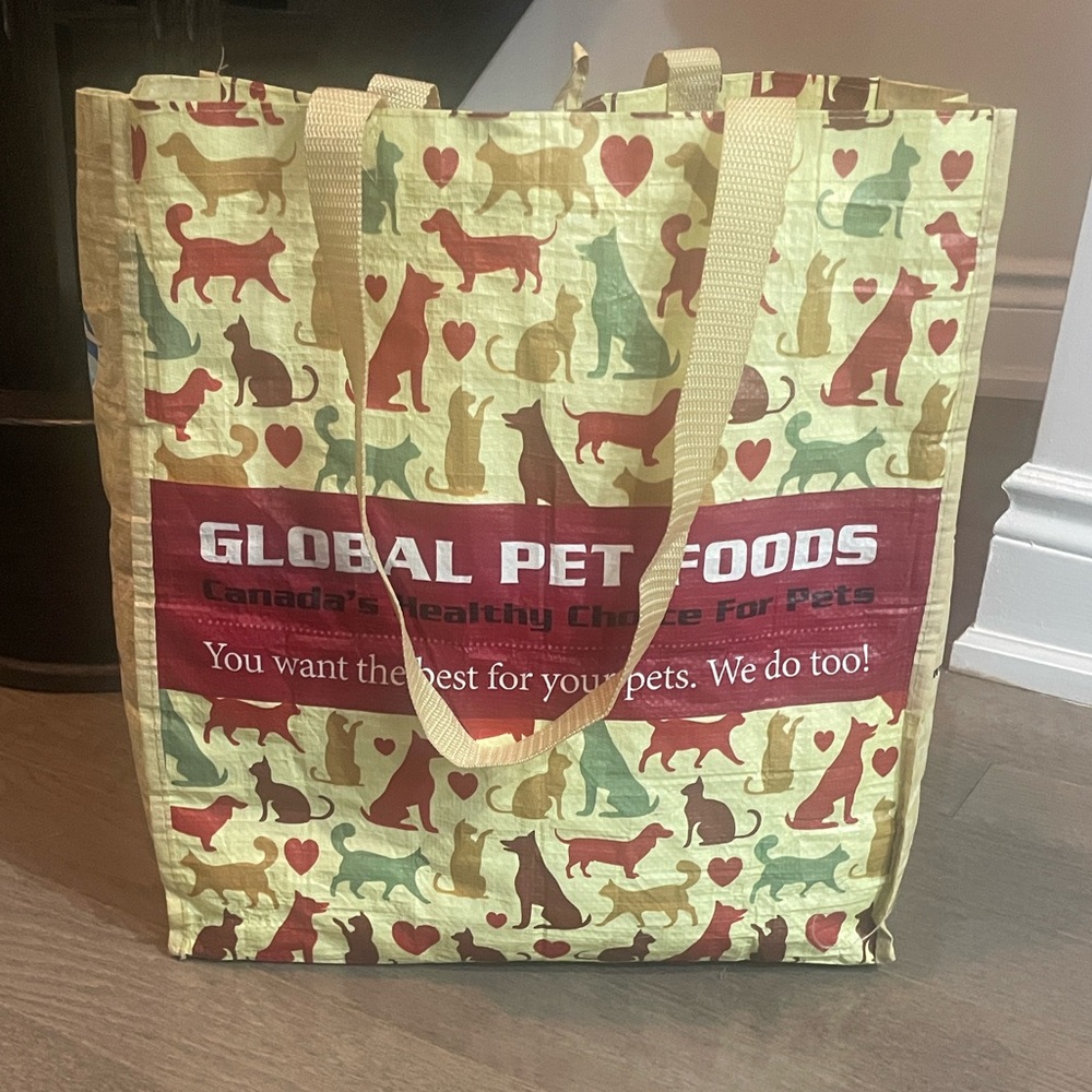 Free With Purchase. Dog Tote Bag - Red and Tan